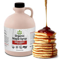 Maple Valley Organic Pure Maple Syrup Dark &amp Robust Better Than Pancake Syrup Use for Coffee or All-Natural Sugar Substitute in Cooking and Baking (64oz Plastic Jug)