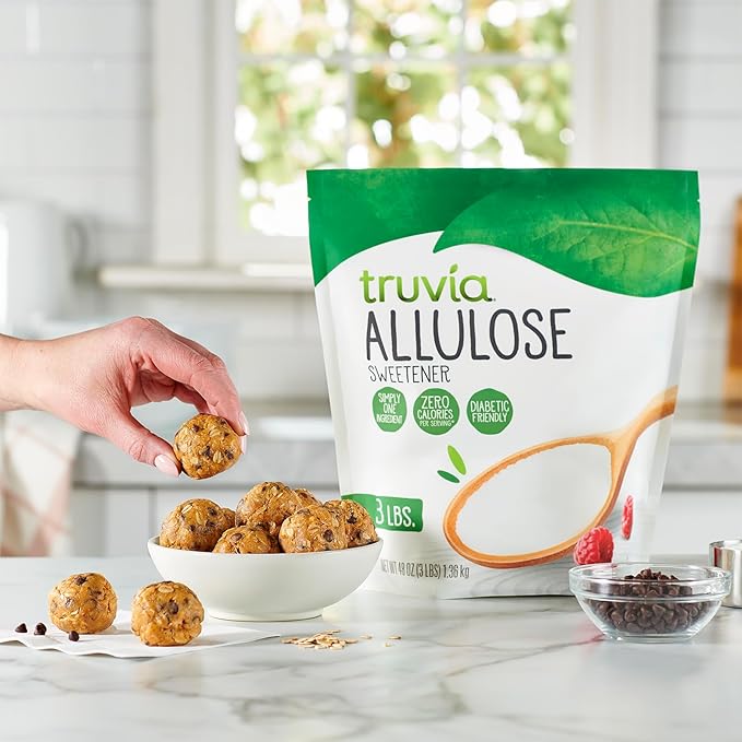 Truvia Allulose Calorie-Free Sweetener Bag Sugar Substitute with Zero Calories great for coffee and tea (3lbs)