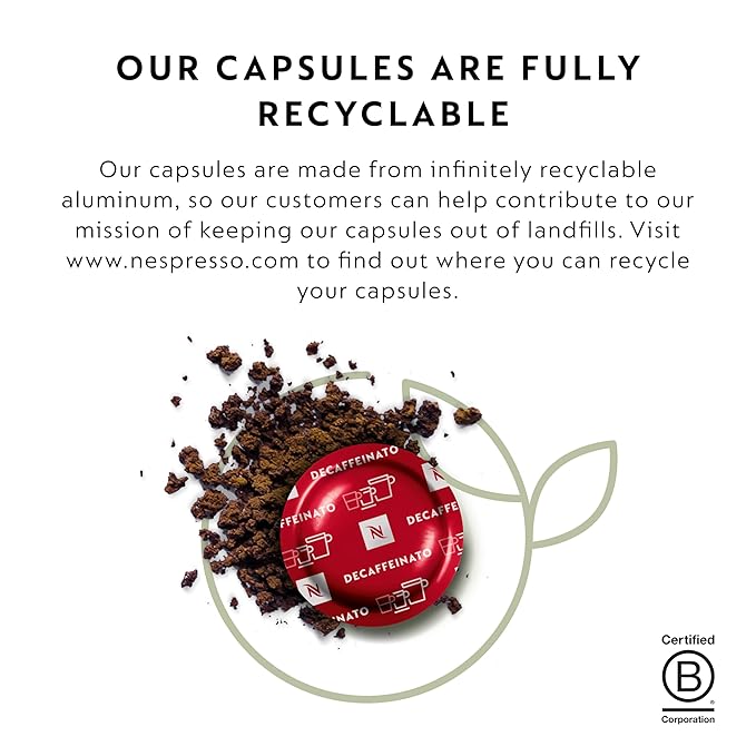Nespresso Professional Coffee Capsules Decaffeinato Coffee Bundle 150-Count Capsules