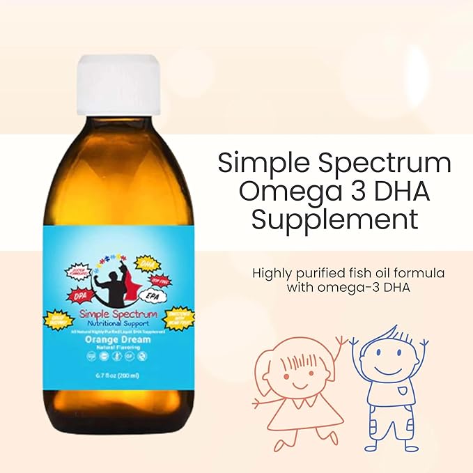 Simple Spectrum All Natural Fish Oil Omega 3 DHA Supplement