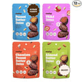 Realsy Pitted &amp Stuffed Medjool Dates Organic Dates with No Sugar Added Gluten-Free Vegan Good Source of Fiber Low Glycemic Index All Natural Healthy Snack (Variety 12 Pack)