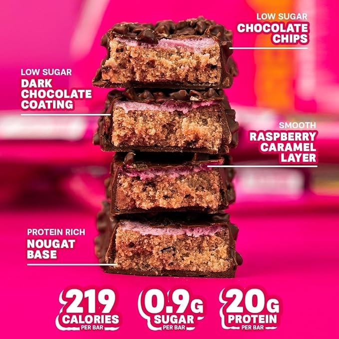 Grenade High Protein Bar - Dark Chocolate Raspberry 12 x 60 g