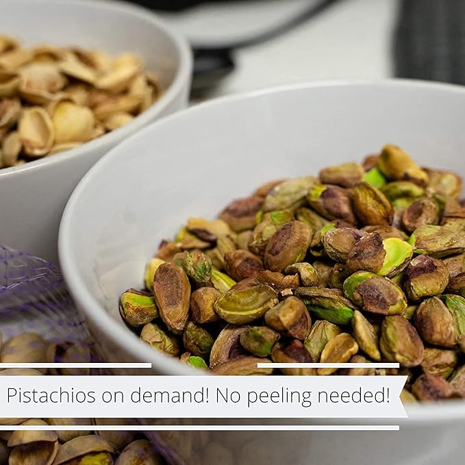 Premium California Roasted Unsalted Shelled Pistachio Kernels by Its Delish - 2.5 LBS Reusable Jumbo Container (Jar) Fresh &amp Crunchy Dry Roasted Pistachio Nuts No Shell No Salt Kosher Snack &amp