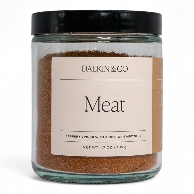 Dalkin &amp Co. Meat Chipotle Brown Sugar Cumin &amp Garlic Blend Smoky Sweet Cooking Seasoning Rub for Pantry &amp Kitchen Eco Friendly Reusable Jar Clean Flavor with No Fillers or Additives