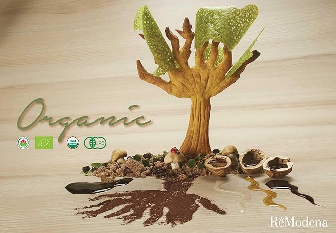 ReModena Organic Sweet &amp Dense Balsamic | Dressing Made with IGP Vinegar of Modena Italy | Traditional Aged in Oak Barrels | Natural Concentrated and Cooked Grape Must with High Density (16.9 fl