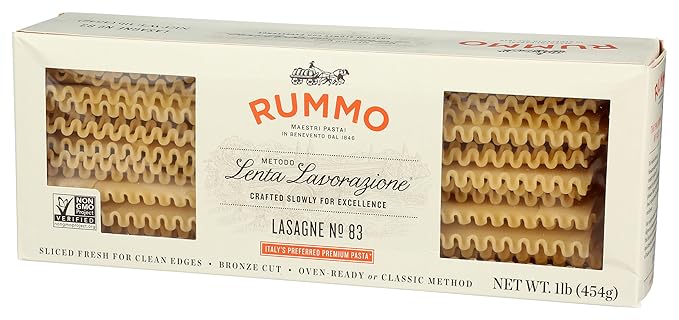 Rummo Lasagne Pasta No. 83 Kosher Non GMO 1 LB (Pack Of 12)