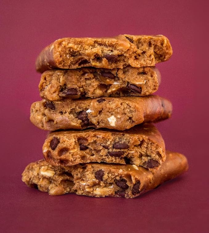 ALOHA Organic Plant Based Protein Bars - Oatmeal Chocolate Chip - 12 Count 1.9oz Bars - Vegan Snacks Low Sugar Gluten-Free Low Carb Paleo Non-GMO Stevia-Free No Sugar Alcohols