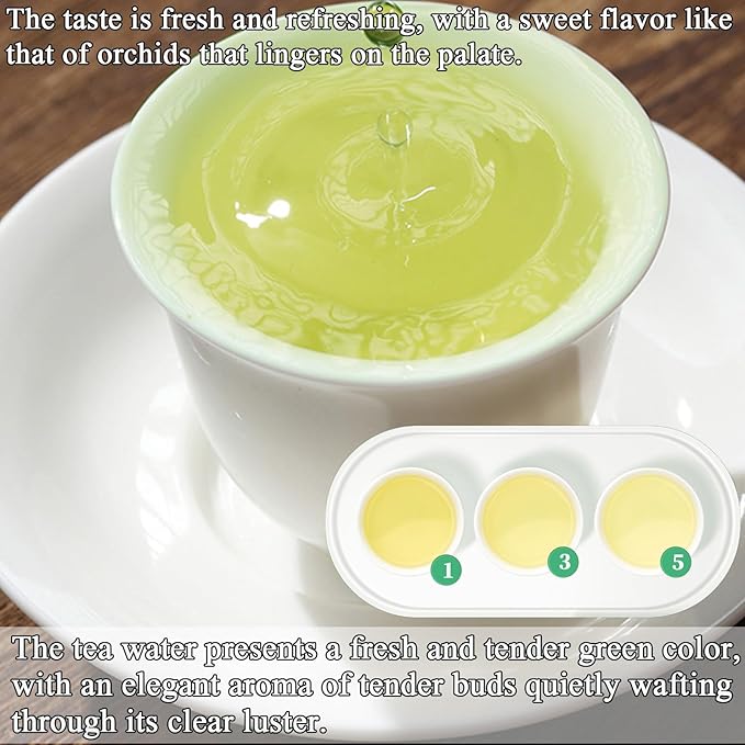 Longjing Tea Dragon Well Longjing Green Tea Loose Leaf 120g/4.23oz Dragonwell Long Jing Tea Chinese Green Tea Loose Leaf Bean Aroma and Fresh Taste 龙井 龙井茶 绿茶
