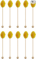 Sweet Stirs Original Flavored American Honey Spoons on Wooden Sticks Gift Pack of 10 (Tumeric)