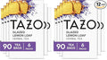 TAZO Dessert Delights Glazed Lemon Loaf Herbal Tea Bags Aromatic Blend Caffeine-Free 180 Total Tea Bags (15ct)(Pack of 12)
