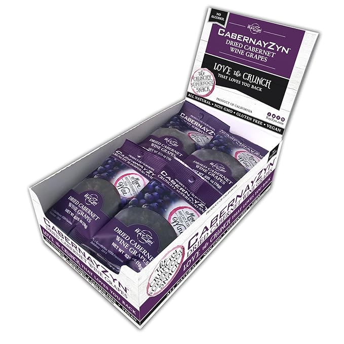 Wine RayZyn® CabernayZyn® | Nature's Most Antioxidant-Rich Superfood for a Healthy Heart and Life | Made from Dried California Cabernet Wine Raisins®| Alcohol-Free with the Health Benefits of a Glass