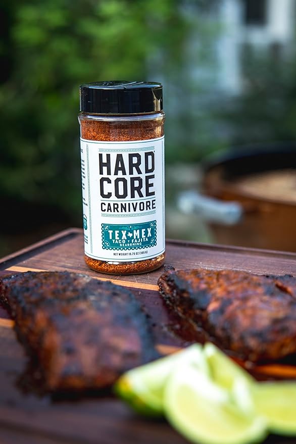 Hardcore Carnivore Tex Mex: Taco Fajita and Grilling Seasoning (48 oz Mega Pack) Texas-Made Spice Blend for Chicken Beef and More