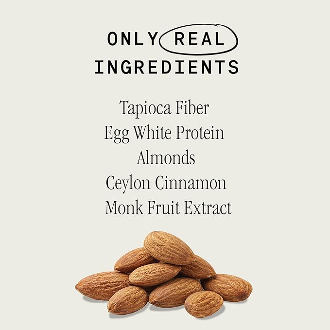 Julian Bakery Egg White Protein Bar—Almond Butter | 12 bars per caddie | 20g Protein | 17g Fiber