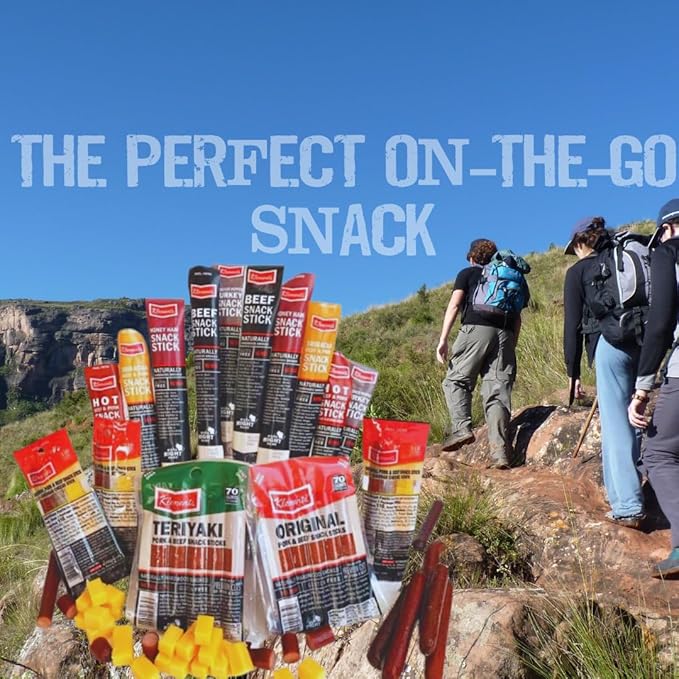 Jerky.com Meat &amp Cheese Sticks Sampler | 26pc Meat Sticks Variety Pack with Beef Sticks Pork Turkey Ham &amp Cheese | High Protein Gluten-Free Low Carb Meat Sticks individually wrapped | Bee