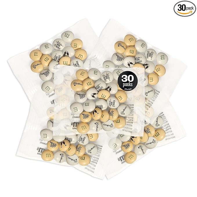 M&ampM'S WORLD Engagement or Wedding Shower Party Favors Set of 30 Packs