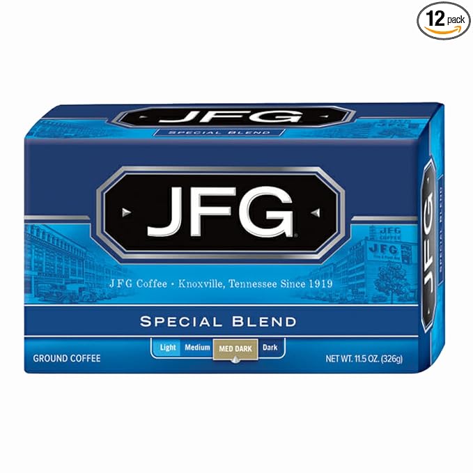 JFG Special Blend Medium-Dark Roast Ground Coffee 11.5oz Bag (Pack of 12)