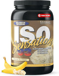 Ultimate Nutrition Whey Protein Isolate Powder with Glutamine Complex ISO Sensation 93 - Whey Protein Powder with Added Colostrum for Enhanced Recovery Immunity &amp Gut Health - Banana 2lbs
