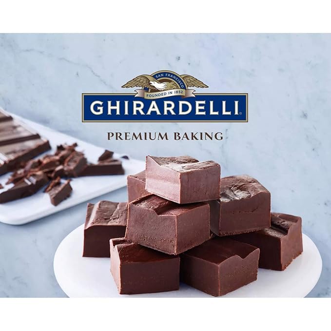 Ghirardelli Chocolate Baking Bar 100% Cacao Unsweetened Chocolate 4-Ounce Bars (Pack of 6)