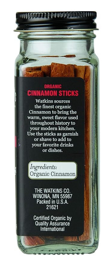 Watkins Organic Cinnamon Sticks 1.2 Ounce 3 Count