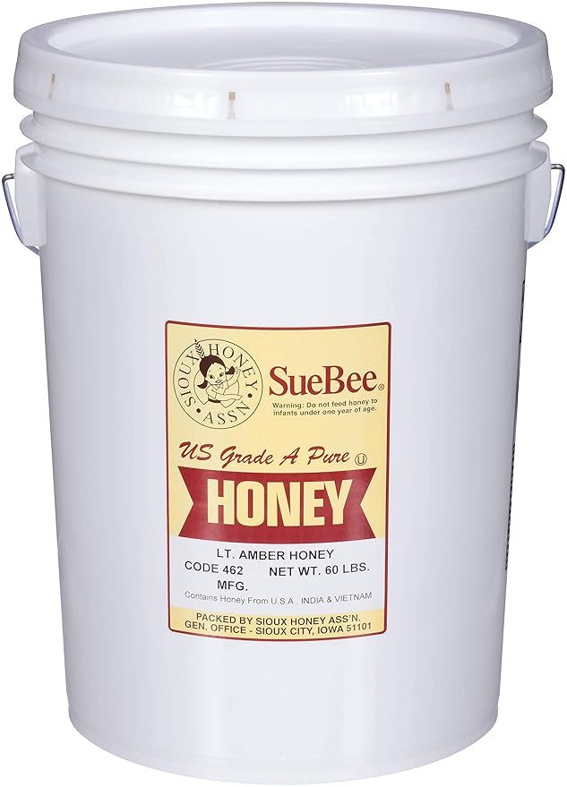 Light Amber Honey In Pail 60 Pound