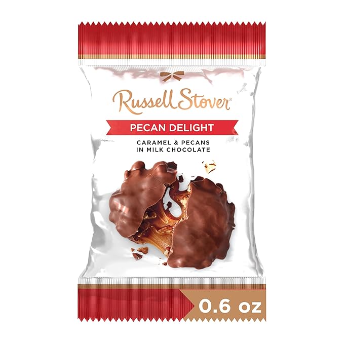 Russell Stover Milk Chocolate Pecan Delight - 0.6 oz (Pack of 36)