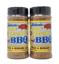 2 Pack of Barbecue and Burger All purpose Seasonings Uncle Pookie's Every Butt Deserves a Good Luv Rub No MSG (16oz Steak and Burger Luv Seasoning)