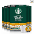 Starbucks Coffee K-Cup Pods Veranda Blend Coffee Blonde Roast 100% Arabica Coffee Keurig Genuine K-Cup Pods 10 CT K-Cup Pods Per Box (Pack of 6 Boxes)