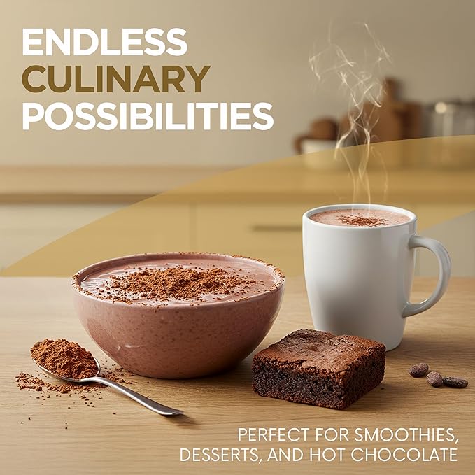Addictive Wellness Raw Cacao Powder - Wild-Grown Heirloom Mycotoxin-Free Arriba Nacional Chocolate Cocoa Powder Unsweetened Vegan Keto &amp Paleo Friendly Raw Cacao Powder 340g (12 Ounce)
