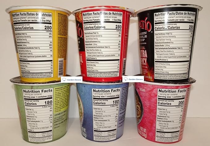 Tapatio Small Ramen Noodle Soup &amp Trader Joe’s Instant Ramen Soup (Six Cups)