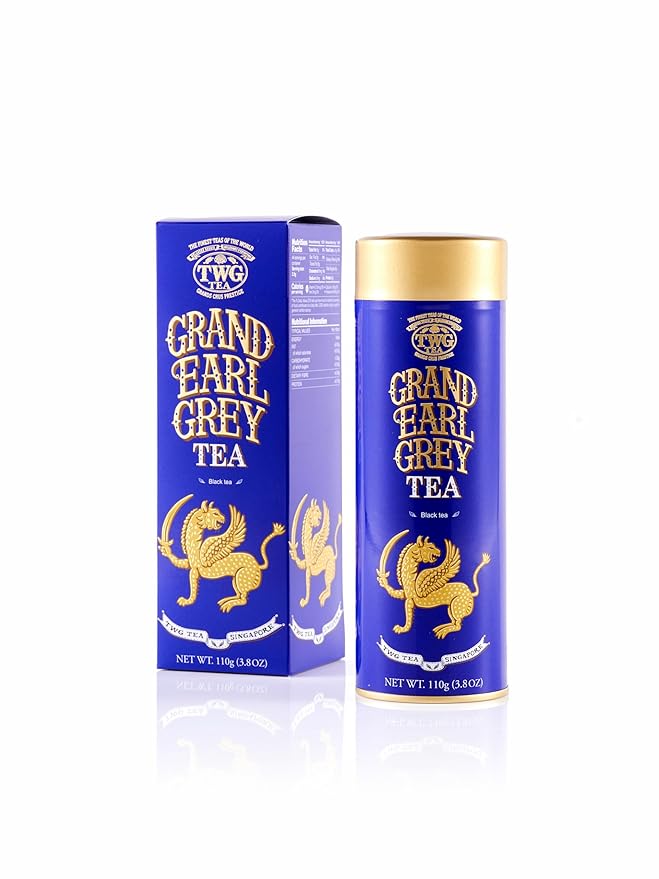TWG Tea | Grand Earl Grey | Black Tea | Caramel | Haute Couture Tin 110g | Gift Set