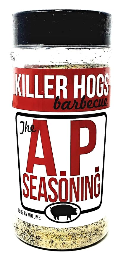 Killer Hogs Barbecue Rub Variety Pack - Original BBQ Rub Hot BBQ Rubs and A.P. Seasoning - Pack of 3 Bottles - 16 oz Per Bottle - 48 oz Total