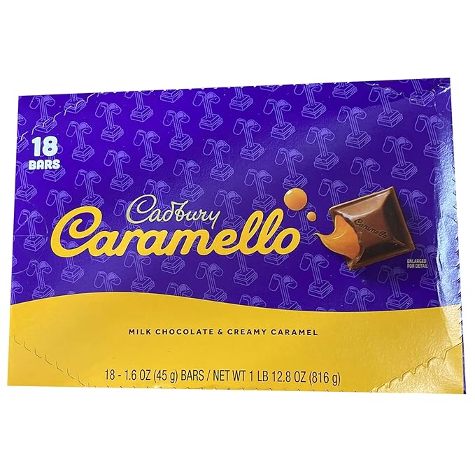 Caramello Milk Chocolate With Caramel Count 18 (1.6-oz) - Chocolate Candy/Grab Varieties &amp Flavors