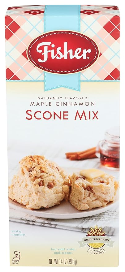 Fisher Scone Mix Maple Cinnamon 14 OZ (Pack of 3)
