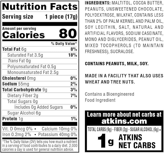 Quest Mini Chocolate Chip Cookie Dough Protein Bars 14 Count &amp Atkins Peanut Butter Cups Dessert Favorite 20 Count