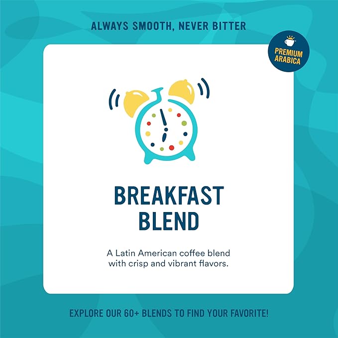 Cameron's Coffee Roasted Ground Coffee Bag Breakfast Blend 64 Ounce (Pack of 1)