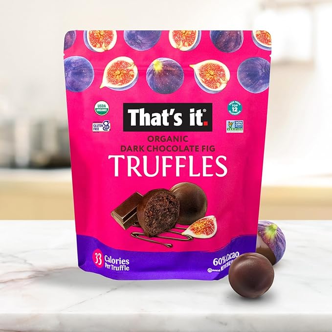 That’s It. Organic Dark Chocolate Truffles Cocoa with Organic Fig | Vegan Plant-Based Gluten-Free | 20 oz