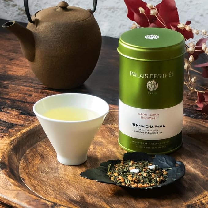 Palais des Thés - Genmaicha Yama - Japanese Green Tea &amp Roasted Rice - Premium Loose Leaf 4.6oz Tin