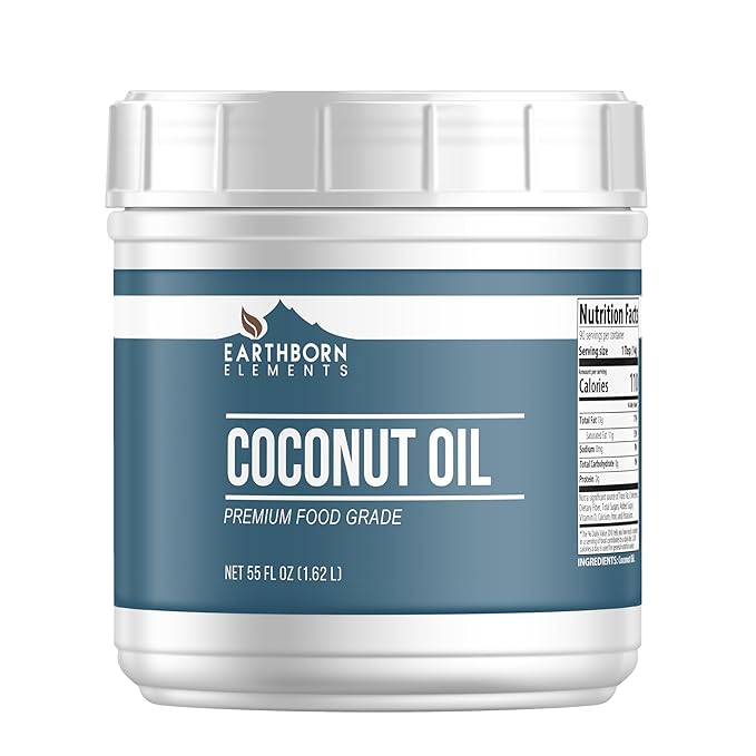 Earthborn Elements Coconut Oil (55 fl oz) Non-Hydrogenated Food Grade Always Pure