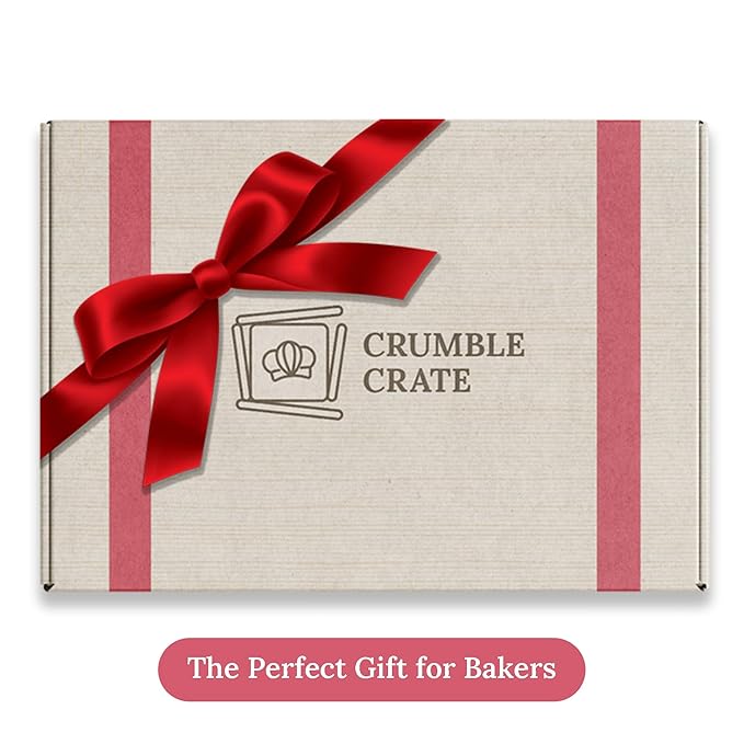 CrumbleCrate Lemon Cupcake with Strawberry Buttercream DIY Baking Kit for Adults | Gourmet Cupcakes Making Set with Pre-Measured Ingredients | Perfect Baking Gift