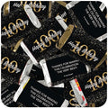 34 Pcs 100th Birthday Candy Party Favors Miniatures Chocolate - No Assembly Required