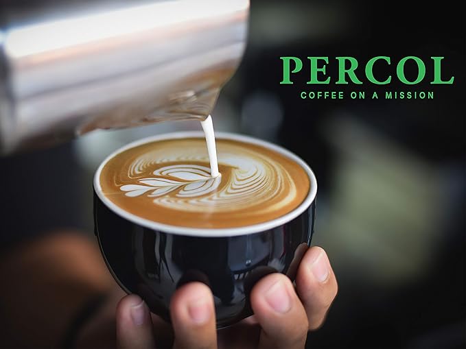 PERCOL Smooth Colombian Instant Coffee Easy Drinking Flavor 100% Arabica Beans Freeze-Dried - Light Strength 3.5 oz 1 Pk