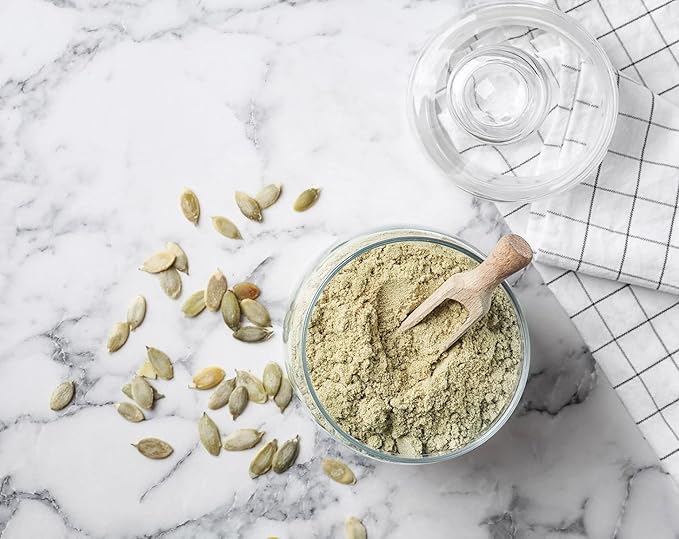 Food to Live Organic Pumpkin Seeds Protein Powder 8 Pounds – 60% Protein Non-GMO Non-Irradiated Pure Flour Kosher Vegan Superfood Bulk Great for Baking Drinks and Smoothies