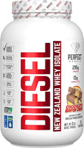 PERFECT SPORTS Diesel 100% New Zealand Whey Protein Isolate | Stevia Sweetened No Artificial Ingredients Keto | 0g Carb 0g Fat 26g Protein | 2 Pounds (Chocolate Wafer Crisp)