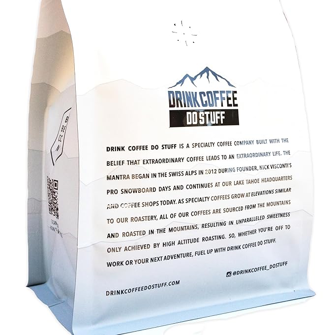 DRINK COFFEE DO STUFF Blend 2 Pound Bag Whole Bean Espresso Roast Sweet Chocolate Caffeine Organic Lake Tahoe Coffee (Hot Shot)