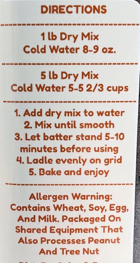 Chocolate Waffle Cone Mix By Dasher's Spice &amp Beans | Made in America | 5 lb