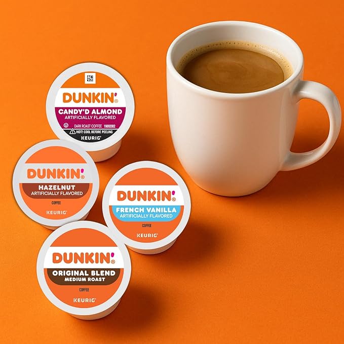 Dunkin K-Cups Coffee Variety Box - Original Blend 100% Colombian Midnight Dark Roast 30 Count with Recipe eBook