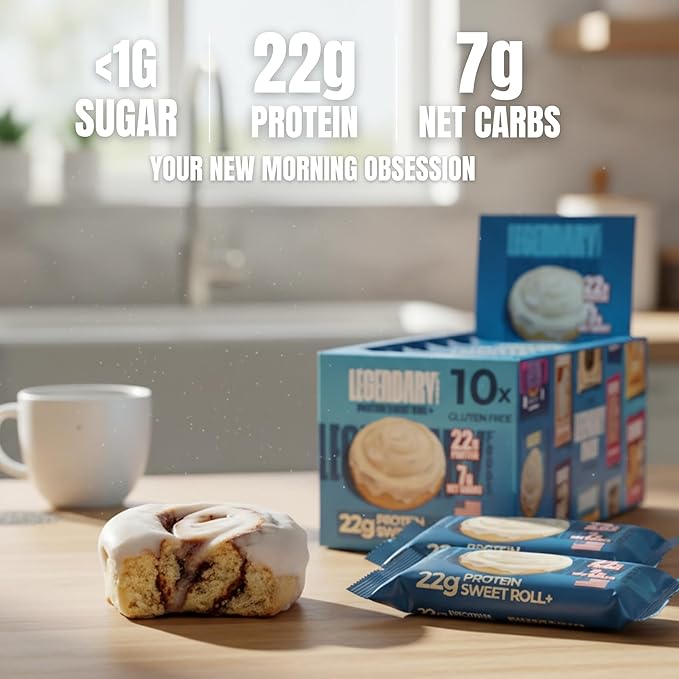 Legendary Foods Cinnamon Roll 20g – Gluten-Free 1 roll