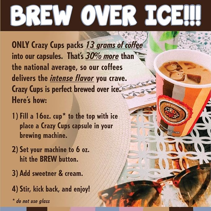 Crazy Cups Flavored Ground Coffee Caribbean Coconut in 10 oz Bags For Brewing Flavored Hot or Iced Coffee 3 Pack