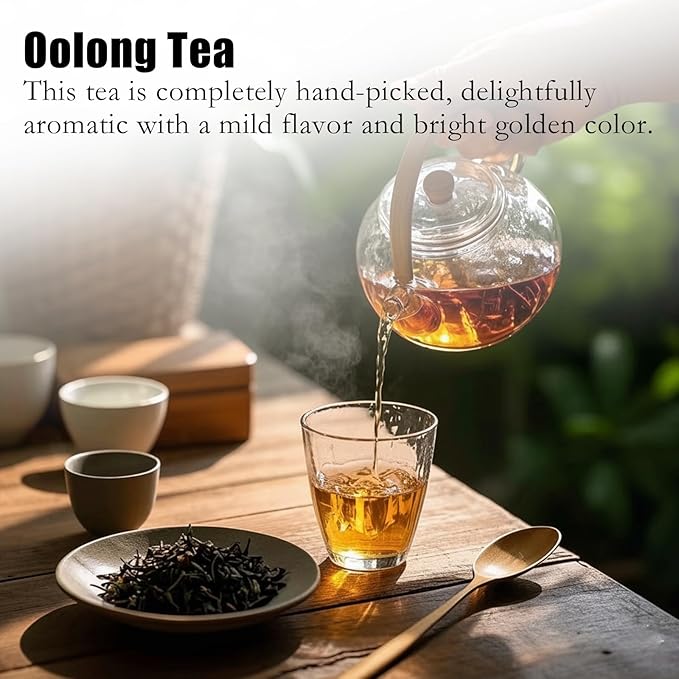Oolong Tea Bags with 100% Pure Whole-Leaf Tea Clean Energy Limitless Clarity &amp Focus and Gut Health Loose Leaf Oolong Tea 20 Bags (1)
