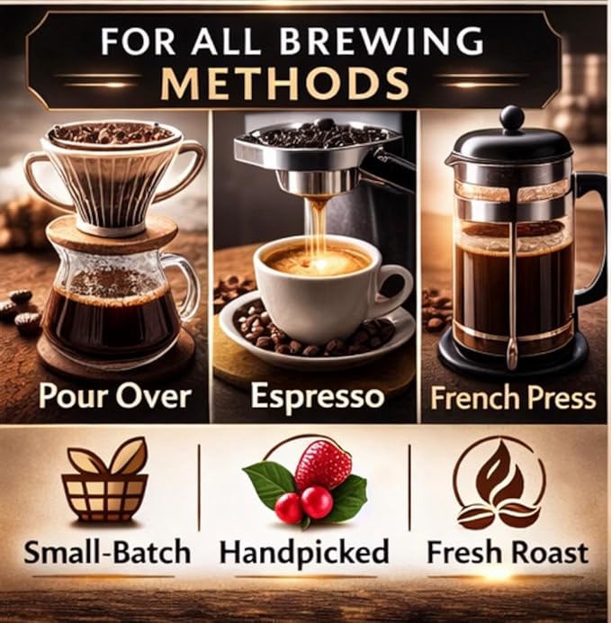 Colombian Coffee. Pink Bourbon Gourmet Coffee Beans Medium Roast. Valle de Huila.